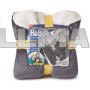 Толстовка плед з капюшоном Huggle Hoodie сіра